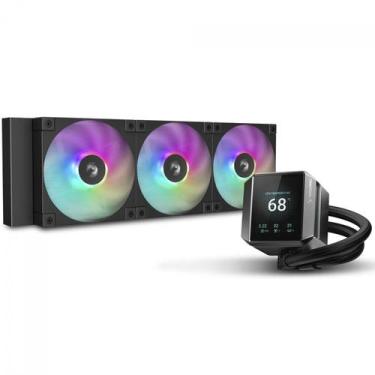 Imagem de Water cooler deepcool mystique 360 argb 360mm amd/intel com display pr