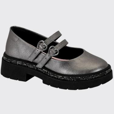 Imagem de Sapato Infantil Meninas Tratorado Fivela Conforto Molekinha 2576.102.2