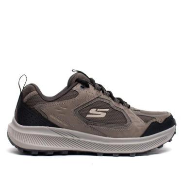 Imagem de Tênis Masculino Skechers Ridgestar Impermeável Marrom/Preto, Marrom, P