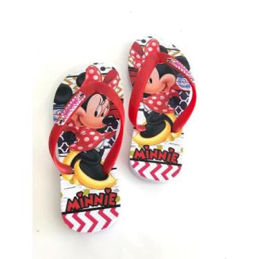 Imagem de Chinelo de Dedo Infantil Feminino Menina Criança Vermelho Personagem M