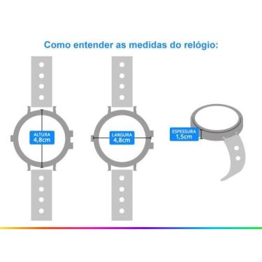 Imagem de Relógio Magnum Masculino Dourado Pulseira Couro Oversized