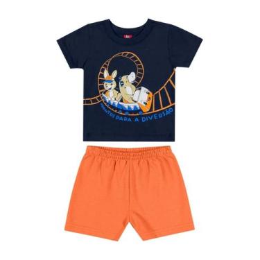 Imagem de Conjunto de Verão Bebê Menino Bee Loop, Azul escuro, G