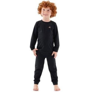Imagem de Pijama Térmico Infantil Energy Thermo Dry Preto Pati Nicki Up Baby, 2