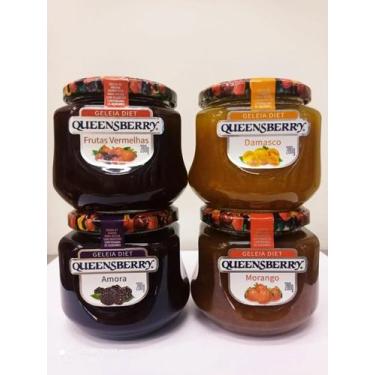 Imagem de Kit com 4 geléias em sabores variados Diet sem açúcar Queensberry