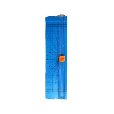 Imagem de Guilhotina de Papel A4 Motivate Guilhotina Papel A4 Cortador Refiladora Lâmina 10 Folhas Base 31cm Azul
