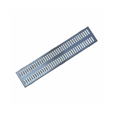 Imagem de Ralo Grelha Linear com Caixilho GEZ006OM para Drenagem em Areas Externas Aco Galvanizado Prata Ouro Minas