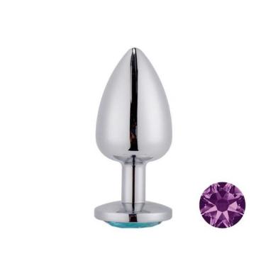 Imagem de Plug Anal Prateado com Joia na Base Mpa1301-m Sex Toy - MEAME, MPA1301