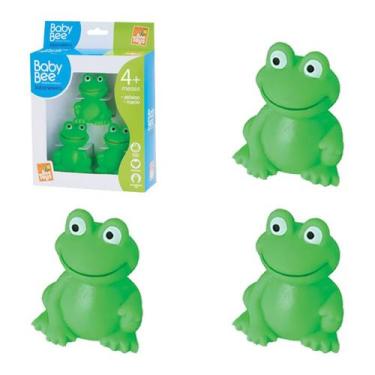 Imagem de Sapinhos de Vinil Caixa c/ 3 unidades - Bee Toys