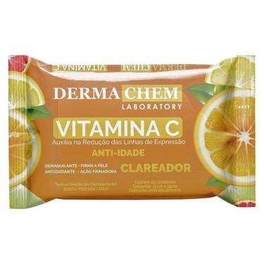 Imagem de Lenço Demaquilante Reduz Rugas Linhas Vitamina C E Dermachem