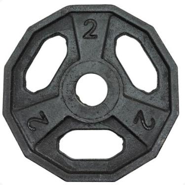 Imagem de Anilha Dectagonal de Ferro Fundido - 2Kg - RLM STORE