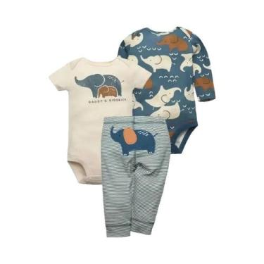 Imagem de Conjunto De Roupas De Algodão Para Bebê Recém-Nascido Menino Menina 3 