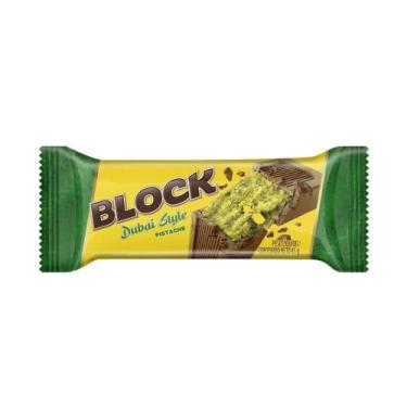 Imagem de Chocolate Arcor Tablete Block Dubai Style Pistache 45g - Embalagem com
