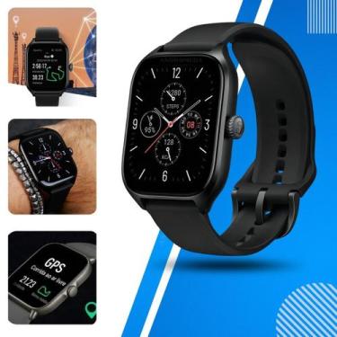 Imagem de Smartwatch Amazfit GTS 4 Tela AMOLED 1.75 GPS Bluetooth Infinite Black