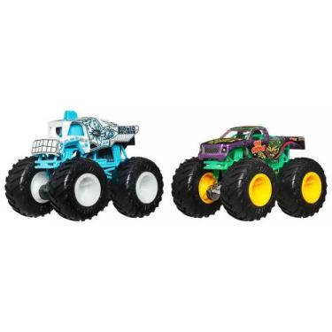 Imagem de Hot Wheels Monster Trucks Demolition Doubles Com 2 Carros, Bionic brui