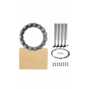 Imagem de Concertina 45cm: Segurança Máxima + Kit Instalação Completo - Congratu