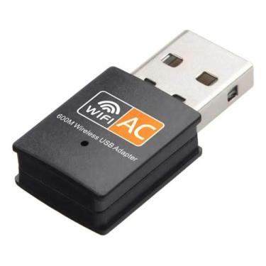 Imagem de Adaptador Wifi Usb 5g Dual Band Wireless 2.4 / 5ghz 600mbps - Congratu