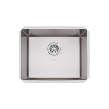 Imagem de Cuba de Embutir Quadrum 50 Retangular Aço Inox Acetinado Prata Tramontina 50x40x20CM