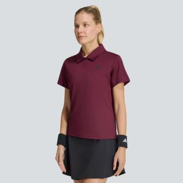 Imagem de Polo Adidas Club Feminina Bordô, P
