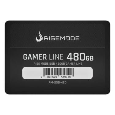 Imagem de SSD Rise Mode Gamer Line, 480GB, 2.5", SATA III, Leitura: 530 MB/s, Gr
