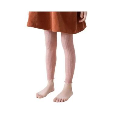 Imagem de Leggings De Algodão Com Renda Para Meninas, Calças Justas Para Criança