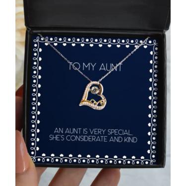 Imagem de Presentes extravagantes para tia, uma tia é muito especial, ela é atenciosa e gentil, colar Aunt Love Dancing da