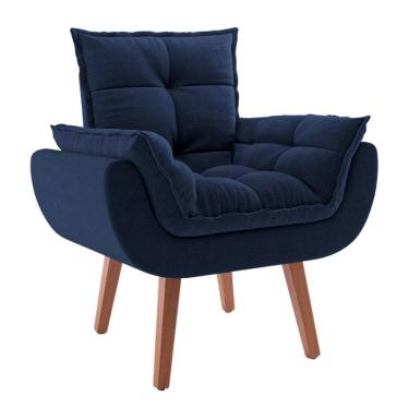 Imagem de Poltrona Lidi Suede Azul Marinho