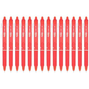 Imagem de Pilot, FriXion Clicker Canetas de gel apagáveis, ponta fina 0,7 mm, pacote com 14, vermelho