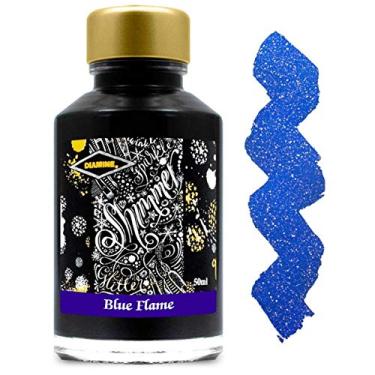 Imagem de Diamine – Tinta para caneta-tinteiro cintilante, Blue Flame 50 ml