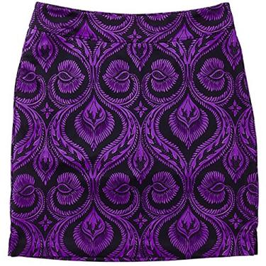 Imagem de Greg Norman Short feminino de malha com estampa de mosaico