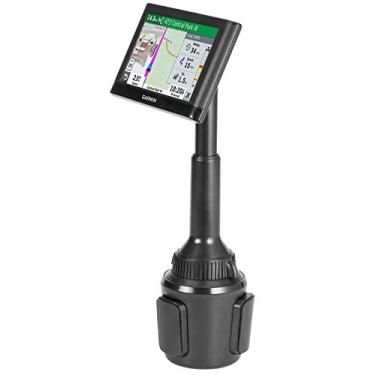 Imagem de 1Zero suporte de copo GPS para carro caminhão com braço de altura ajustável, suporte de esfera de reposição compatível com Garmin Nuvi Drivesmart RV Dezl Drive Zumo Driveassist Drive Luxe Navegador portátil