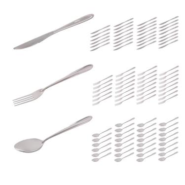 Imagem de 90 Talheres Garfo Colher Faca Inox Bufffet Restaurante Bar