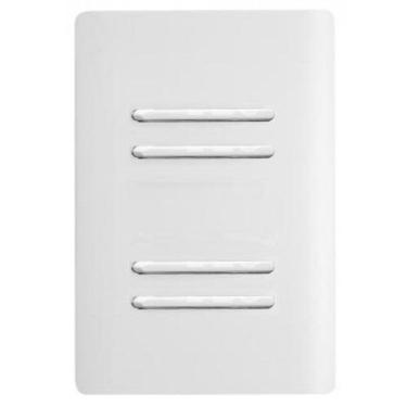 Imagem de Cj Interruptor Quadruplo Paralelo Com Suporte 4X2 - Dicompel Novara Branco Total - Dnv1100/173Brtl