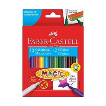 Imagem de Caneta Hidrografica Magic 10 Cores+2 - Pacote com 06 Faber Castell, Multicor