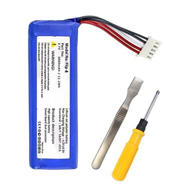 Imagem de CAESEA Bateria de substituição 3.7V 3000mAh para JBL Flip 4, Flip 4 Special Edition, Flip4, GSP872693 01