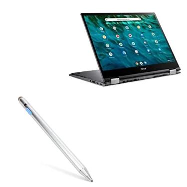 Imagem de Caneta Stylus BoxWave compatível com Acer Chromebook Spin 713 (CP713-3W) (Caneta Stylus da BoxWave) - AccuPoint Active Stylus, Caneta Eletrônica com Ponta Ultra Fina - Prata Metálica