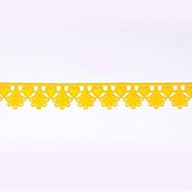 Imagem de Renda guipir coracação 10 metros amarelo 2,6cm