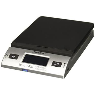 Imagem de Accuteck Balança postal digital prata completa de 39 kg com adaptador (W-8260-86BS)