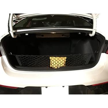 Imagem de Rede de carga elástica estilo envelope para porta-malas Kia K5 2021 2022 - Acessórios exteriores automotivos - Organizadores e armazenamento de porta-malas premium - Rede de bagagem para Sedan - Melhor organizador de carro para Kia K5