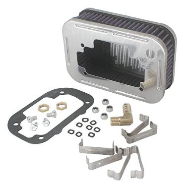 Imagem de Conjunto de filtro de ar KIPA para Weber Carburador 32/36 DGV DGAV DGEV 38 DGAS limpador de filtro de ar lavável 1 7/8" de altura peça de reposição OEM número 99217.331 99217-331 56-1030 561030 placa de metal inoxidável