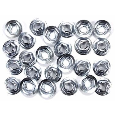 Imagem de Retro-Motive Emblem & Trim Thread Cutting PAL Nuts- Serve em parafusos de 6 mm - 7/16" Hex- (Qtd.25) #1302