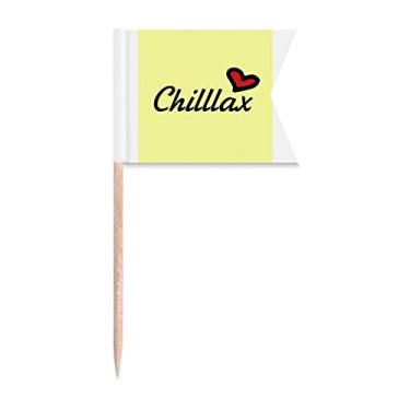 Imagem de Bandeiras de palito de dente Consolation Sweetheart Greetings Care Marcação para Bolo de Festa Prato de Queijo