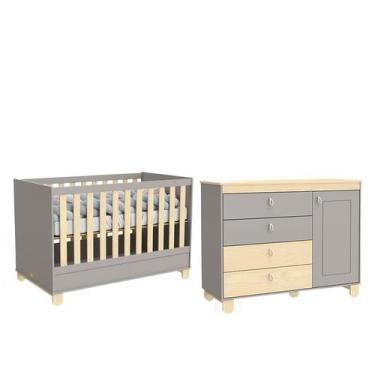 Jogo de Quarto Infantil Completo Nuvem com Guarda Roupa 4 Portas, Cômoda 1  Porta e Berço Branco - Phoenix Baby - Móveis para Quarto - Magazine Luiza