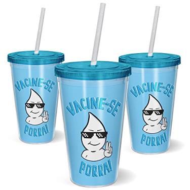 Imagem de Copo Canudo 600ml - Vacine-se! Zé Gotinha !