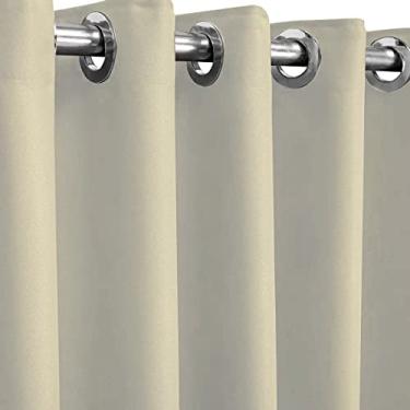 Imagem de Cortina Blackout/Blecaute Em Tecido Corta Luz Para Sala, Quarto e Escritorio 3,00M x 2,50M | Admirare (3,00M X 2,50M, Bege Claro)