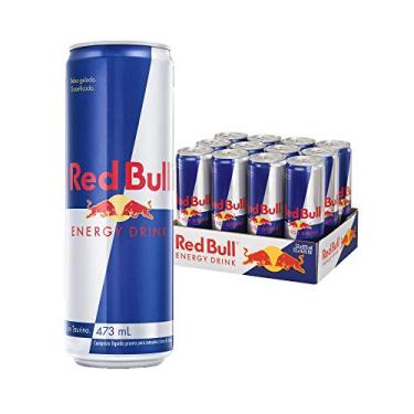 Imagem de Pack de 12 Latas Red Bull Energético, Energy Drink, 473 ml