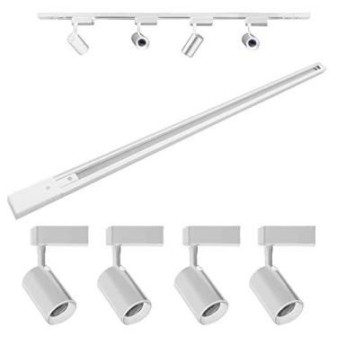 Imagem de Kit Trilho Eletrificado 1m + 4 Spots Led 7w Branco BQ 3000K