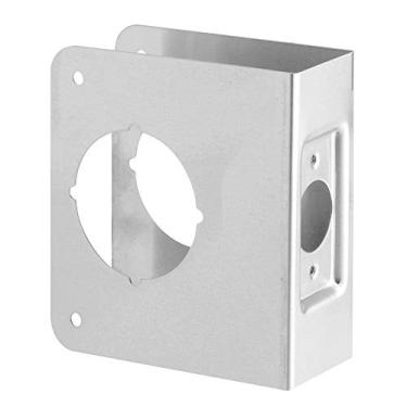 Imagem de Prime-Line MP10852 Reinfortor de fechadura e porta, 5 cm x 6 cm x 3 cm, aço inoxidável, pacote com 1