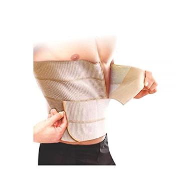 Imagem de Faixa Abdominal com Três Painéis, Ortho Pauher, Bege, Médio