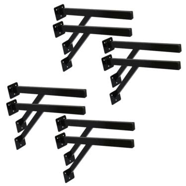 Imagem de Kit 8 Suportes Parafusar Bancada Pia Pedra Mármore 40x20cm