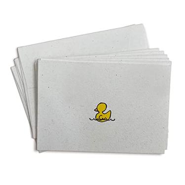 Imagem de Cartões de felicitações para bebês de pato de borracha - 24 cartões e envelopes